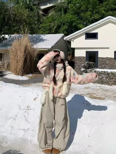 BAGGY DRAWSTRING PANTS WITH WIDE LEG TROUSERS STYLE