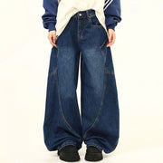 BAGGY JEANS WITH 90S STYLE WIDE FIT AND CARGO POCKETS