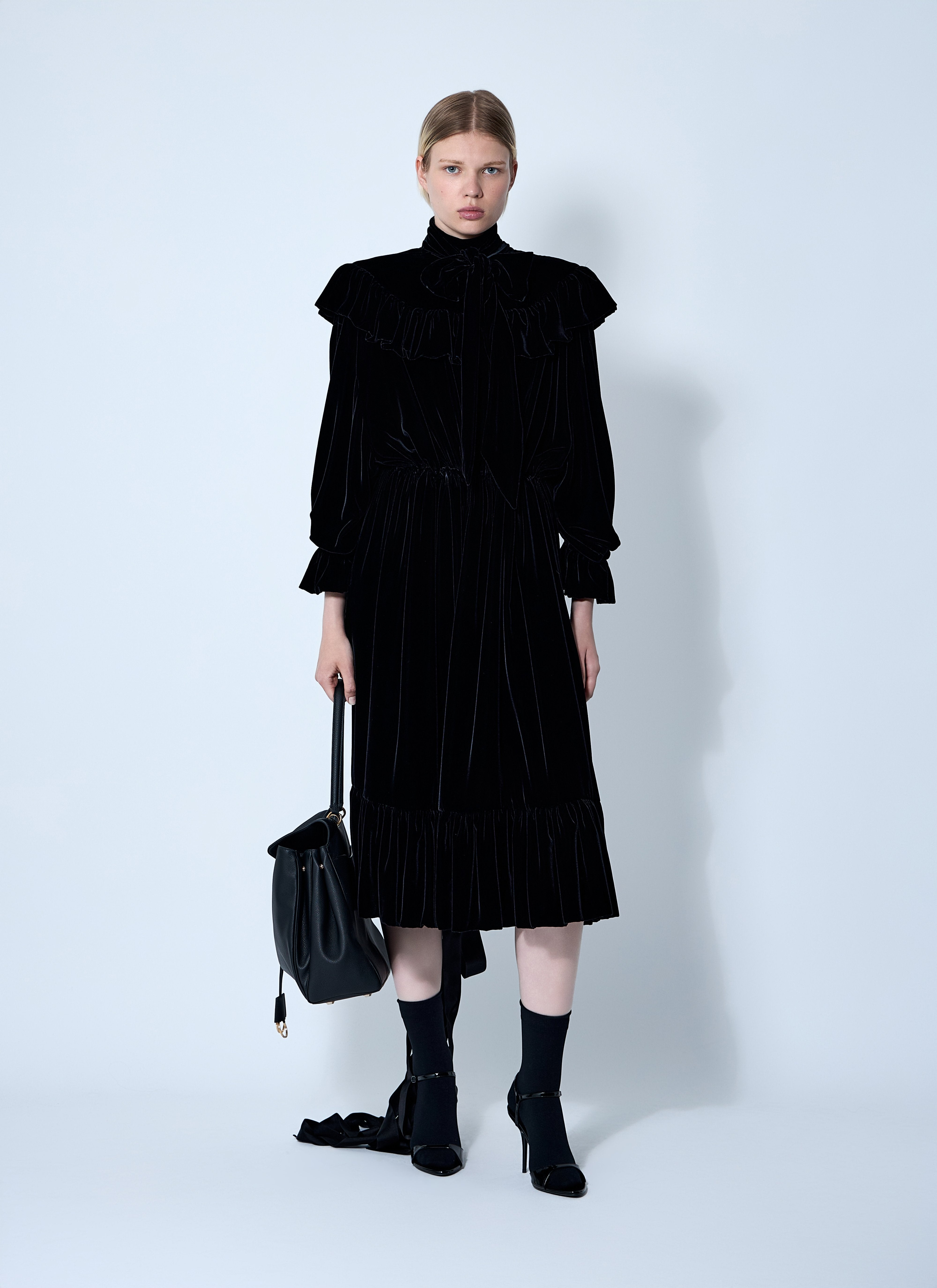 Balenciaga Women Lace-Up Dress