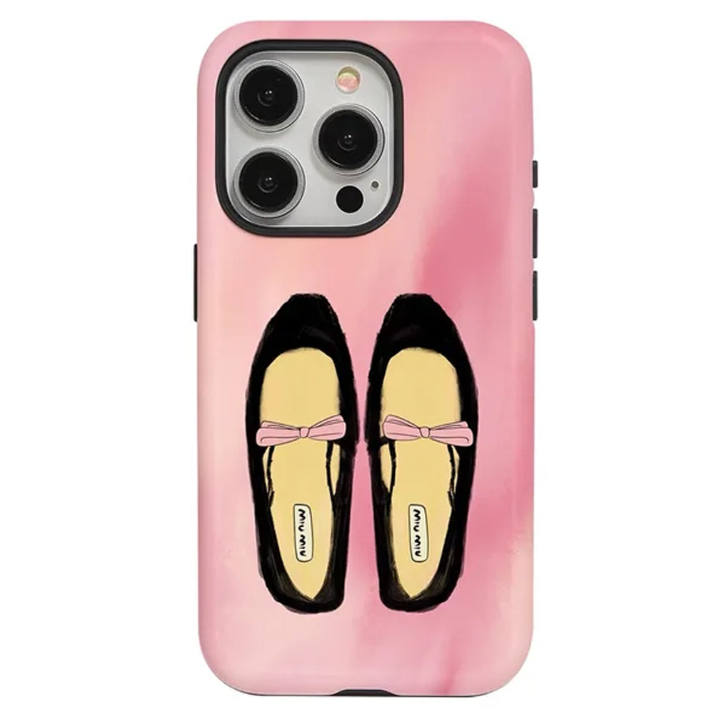 BALLERINA CORE IPHONE CASE PINK BALLET FLATS DESIGN