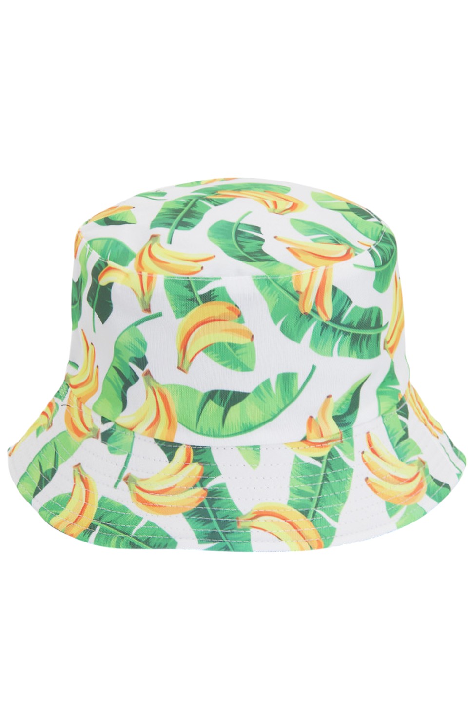 BANANA PRINT REVERSIBLE BUCKET HAT