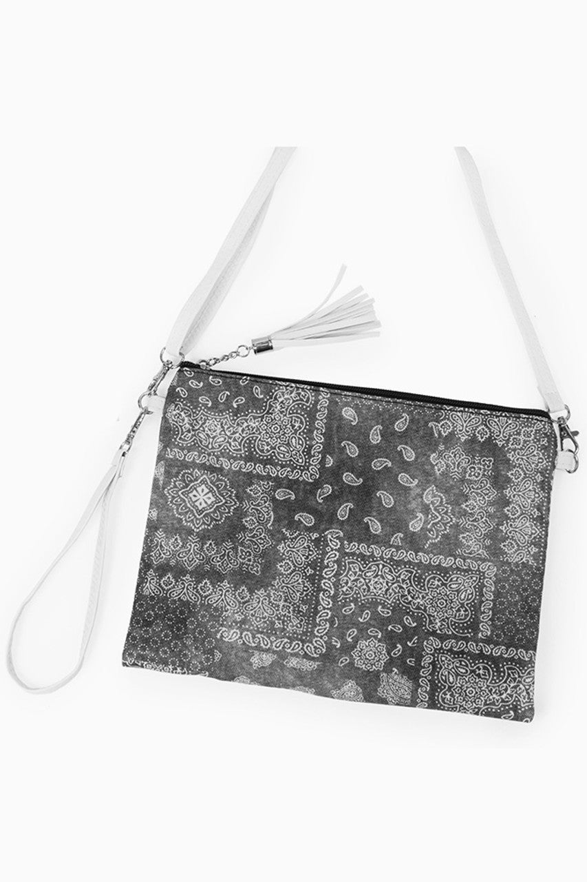 Bandana Crossbody Bag With Wristlet