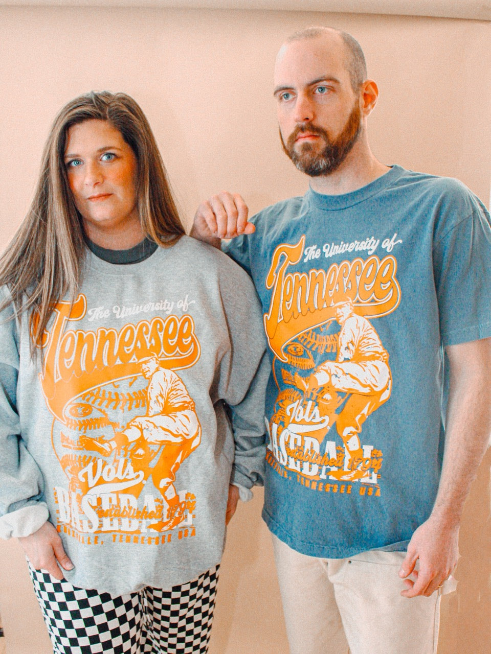 Underground Original Design: Tennessee Volunteers Baseball Boxy Cotton TShirt