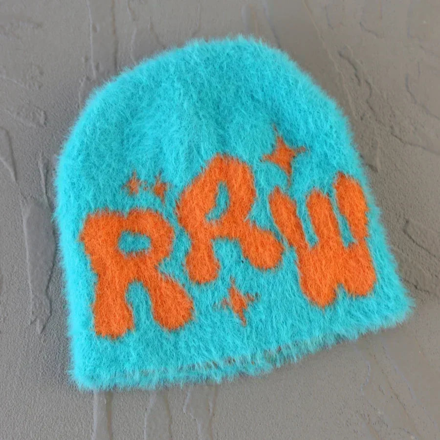 BEANIE HAT WITH WHITE LETTERING IN ROYAL BLUE AND SKY BLUE OPTIONS