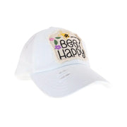 Bee Happy Patch C.C High Pony Criss Cross Ball Cap