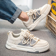 BEIGE AND GRAY CASUAL SNEAKERS FOR ALL-DAY WEAR