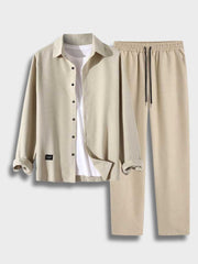 BEIGE CASUAL SET - VERSATILE CASUAL STYLE FOR EFFORTLESS OUTFITS