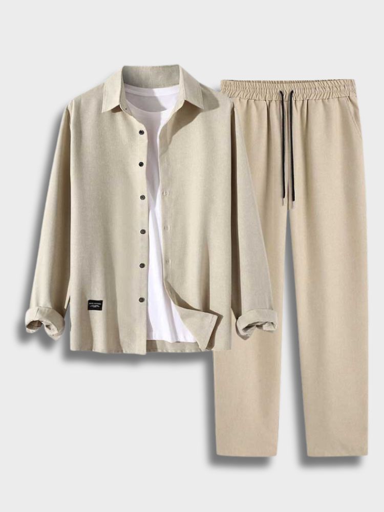 BEIGE CASUAL SET - VERSATILE CASUAL STYLE FOR EFFORTLESS OUTFITS