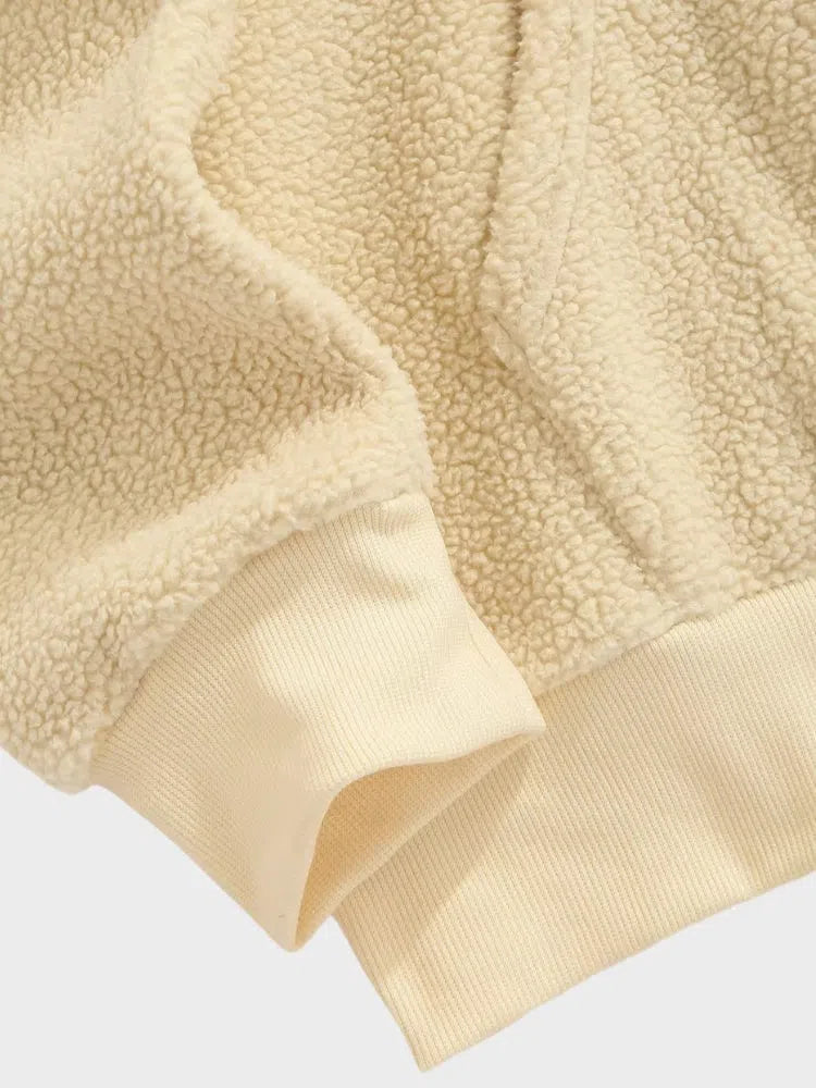 BEIGE FLEECE HOODIE VINTAGE AUSTRIA FLEECE HOODIE
