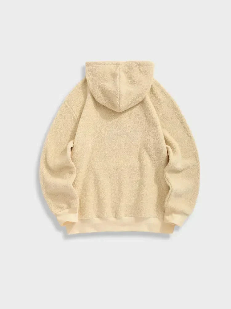BEIGE FLEECE HOODIE VINTAGE AUSTRIA FLEECE HOODIE