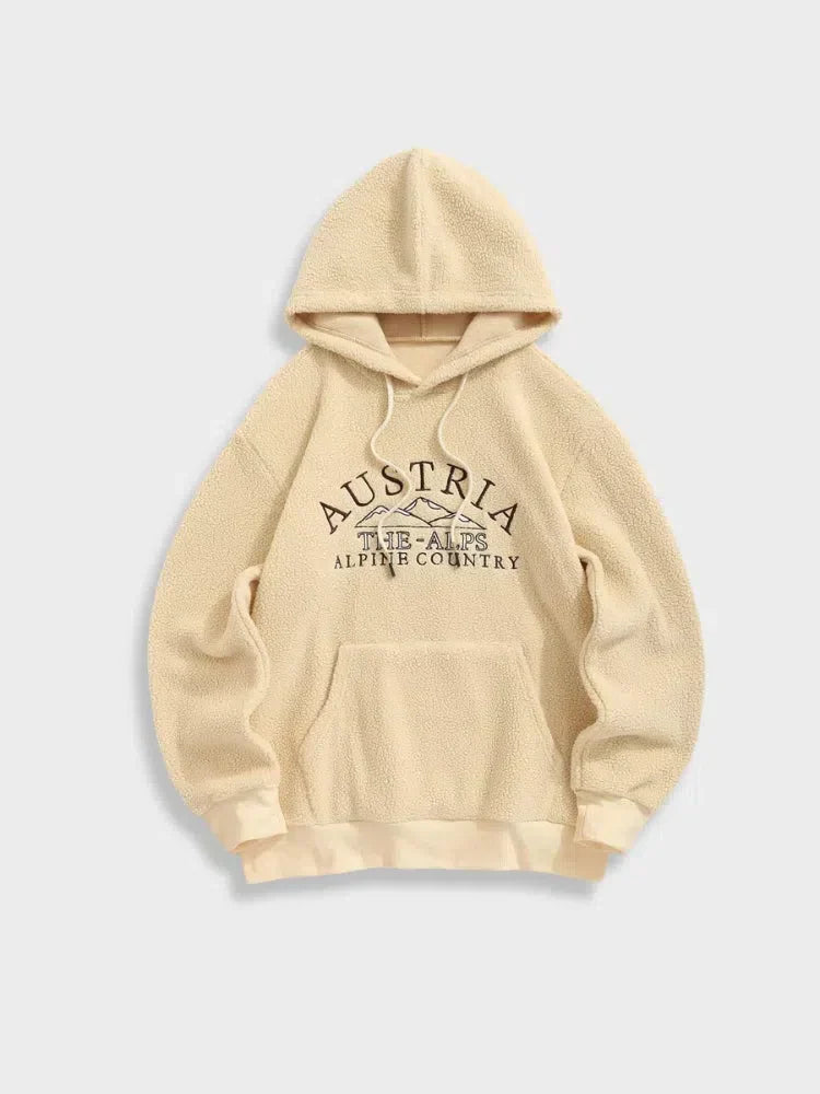 BEIGE HOODED SWEATSHIRT FOR EVERYDAY WEAR AND CASUAL OUTINGS