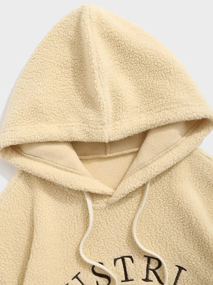 BEIGE HOODED SWEATSHIRT FOR EVERYDAY WEAR AND CASUAL OUTINGS