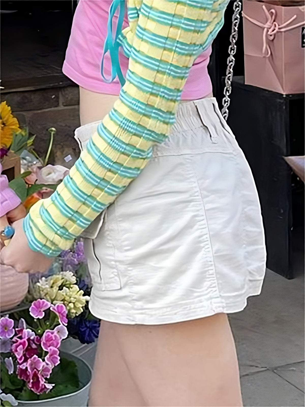 BEIGE MINI CARGO SKIRT - TRENDY CARGO SKIRT FOR EVERYDAY WEAR