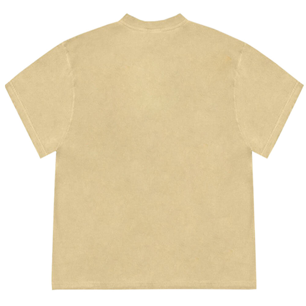 BEIGE MOVE DIFFERENT T-SHIRT FEATURES BOLD BLACK TEXT