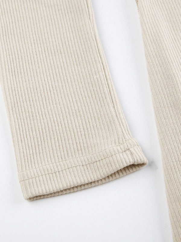 BEIGE OFF-THE-SHOULDER RUCHED TOP SLIM FIT LONG SLEEVE