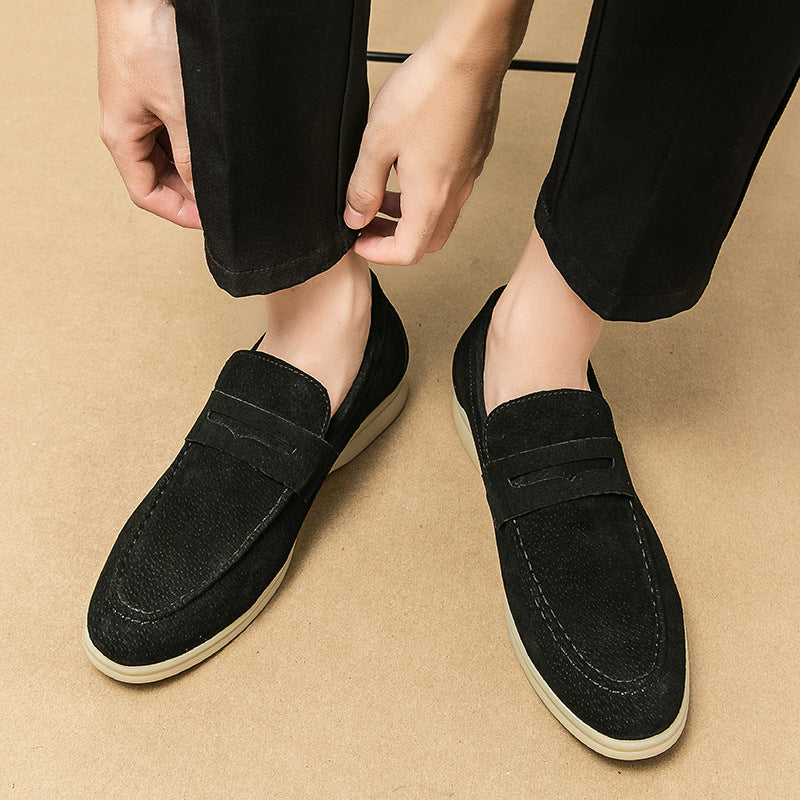 BEIGE SUEDE LOAFERS - PREMIUM QUALITY AT HALF PRICE