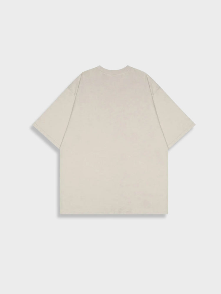 BEIGE T-SHIRT WITH THREE DOGS - STYLISH DOBERMAN TEE