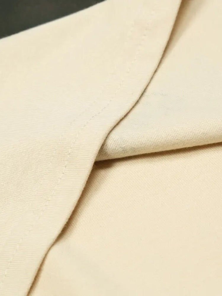 BEIGE T-SHIRT WITH THREE DOGS - STYLISH DOBERMAN TEE