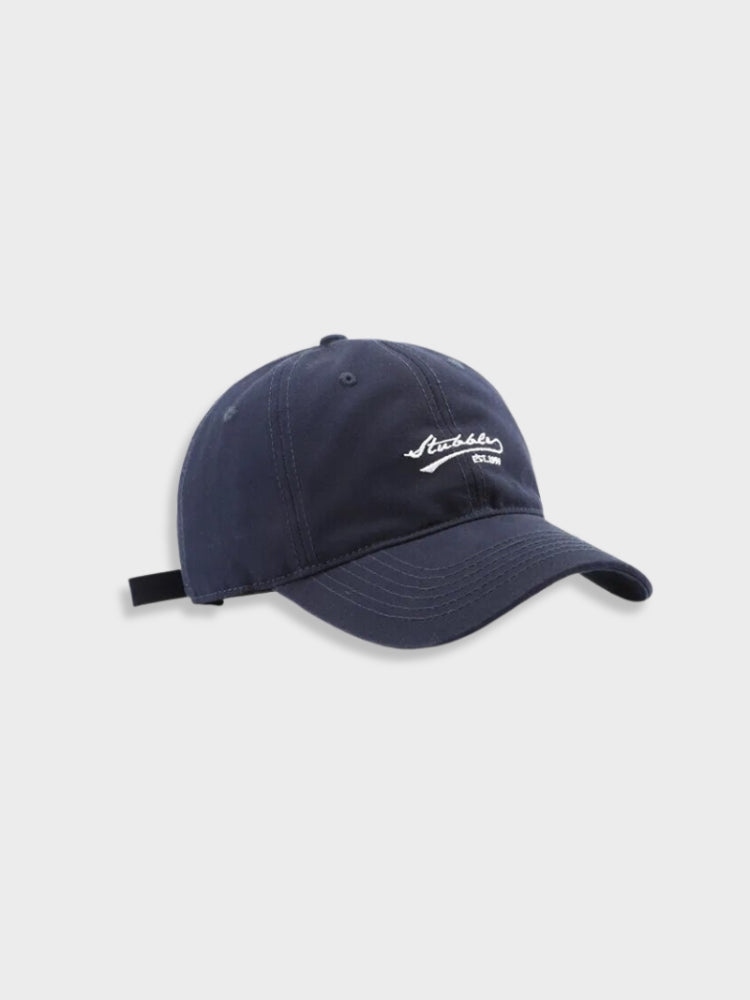 BLACK BASEBALL CAP STUBBER CAP FOR OUTDOOR ENTHUSIASTS