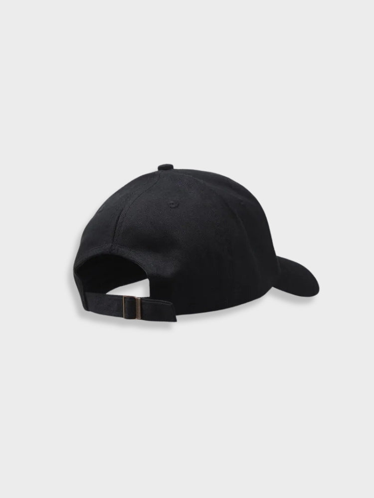 BLACK BASEBALL CAP WITH PALM TREE EMBROIDERY - PALM TREE CAP