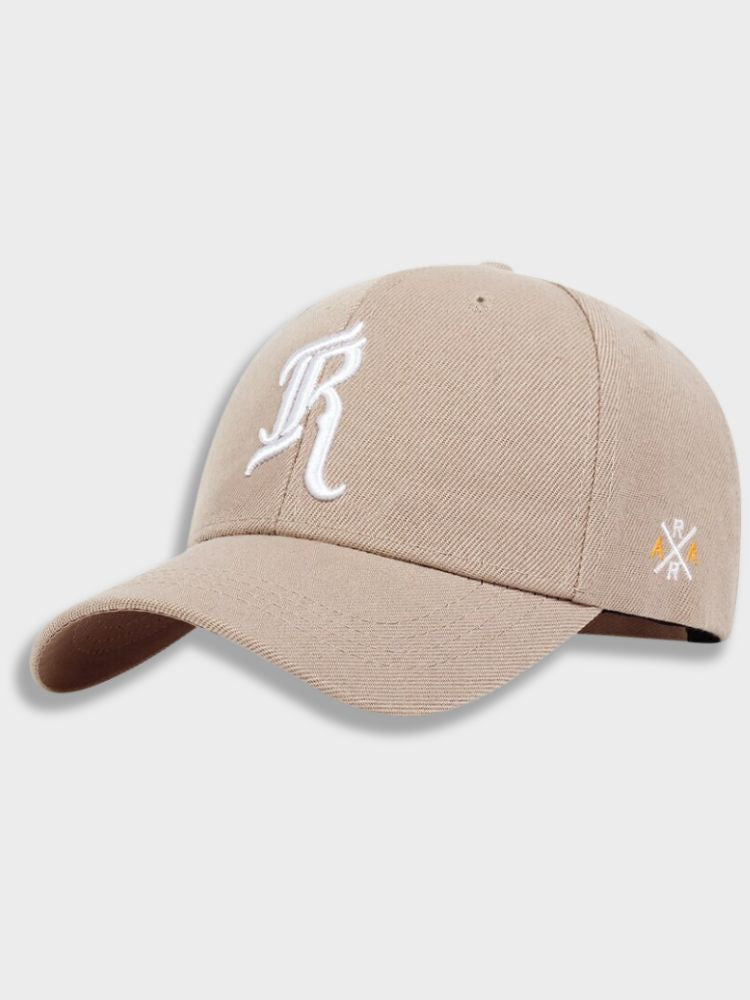 BLACK BASEBALL CAP WITH R EMBROIDERY FOR OUTDOOR ACTIVITIES - RICHMOND CAP