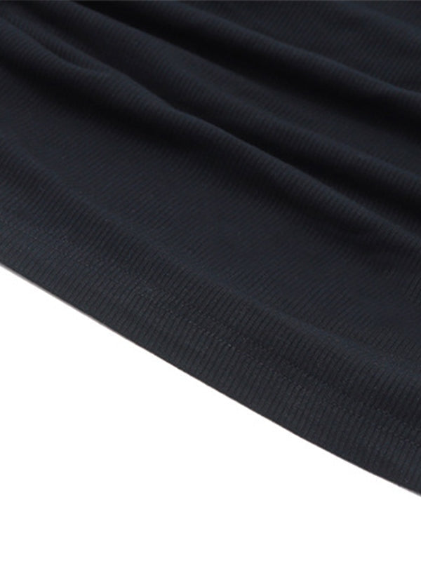 BLACK CAMI TOP - VERSATILE BLACK SPAGHETTI-STRAP TANK