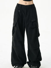 BLACK CARGO PANTS - VERSATILE BLACK CARGO FOR EVERYDAY WEAR