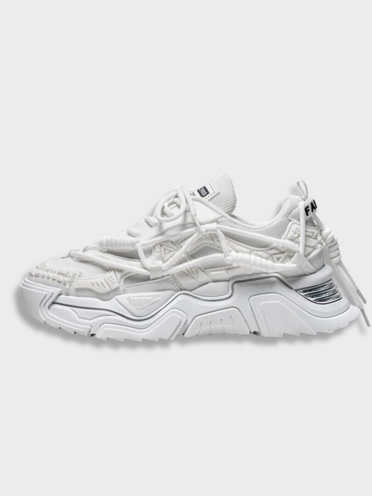 BLACK CHUNKY SNEAKERS CASUAL FOOTWEAR FOR EVERYDAY