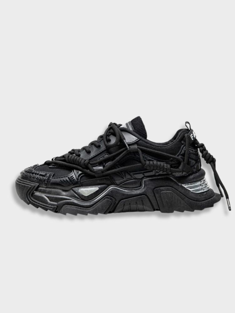 BLACK CHUNKY SNEAKERS FOR AN ACTIVE LIFESTYLE - PERFECT FIT
