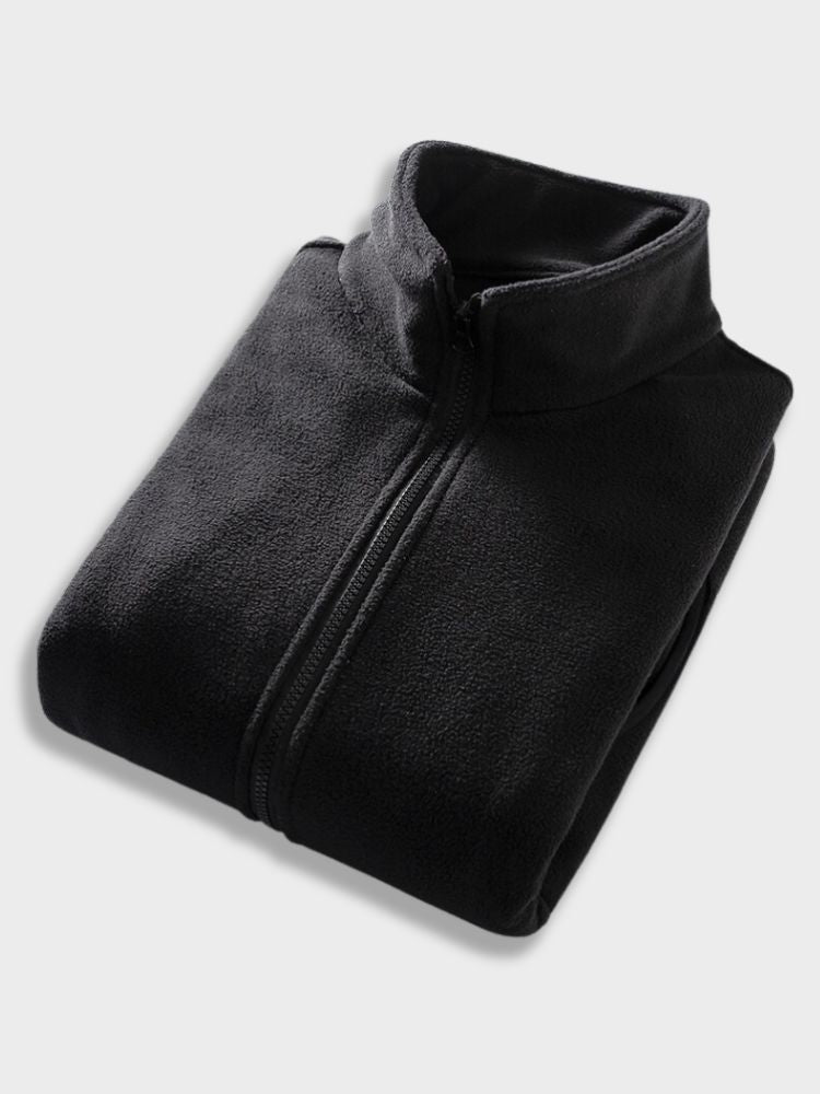 BLACK FLEECE VEST LIGHTWEIGHT SOFTSHELL BODYWARMER FOR OUTDOOR COMFORT