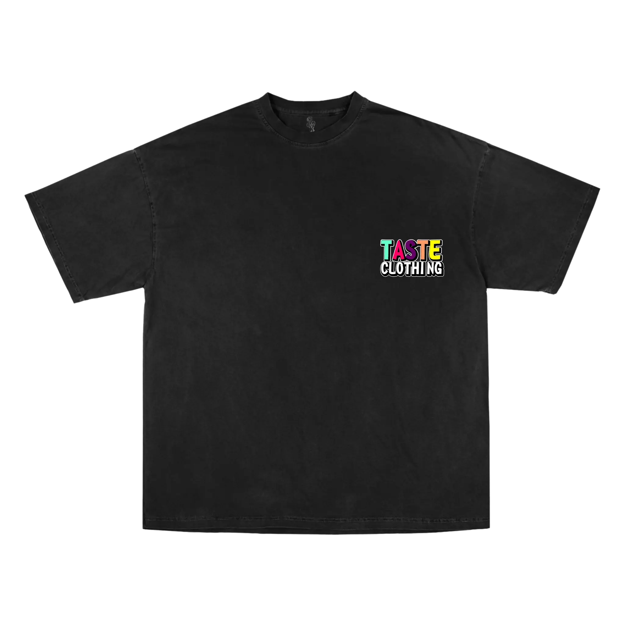 BLACK OVERSIZED PRINTED T-SHIRT WITH ALWAYS ON MY MIND GRAPHIC - ULTIMATE COMFORT