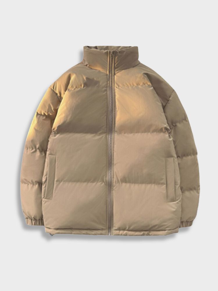 BLACK PUFFER JACKET FOR HARSH WEATHER PROTECTION AND WARMTH