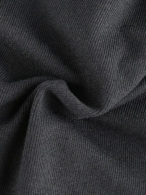BLACK RIBBED WRAP TOP WITH TIE STRAP AND SLIM FIT SHORT SLEEVES