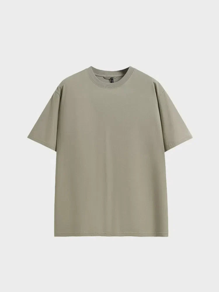 BLACK SHORT-SLEEVED T-SHIRT WITH QUICK-DRY STREETWEAR COMFORT