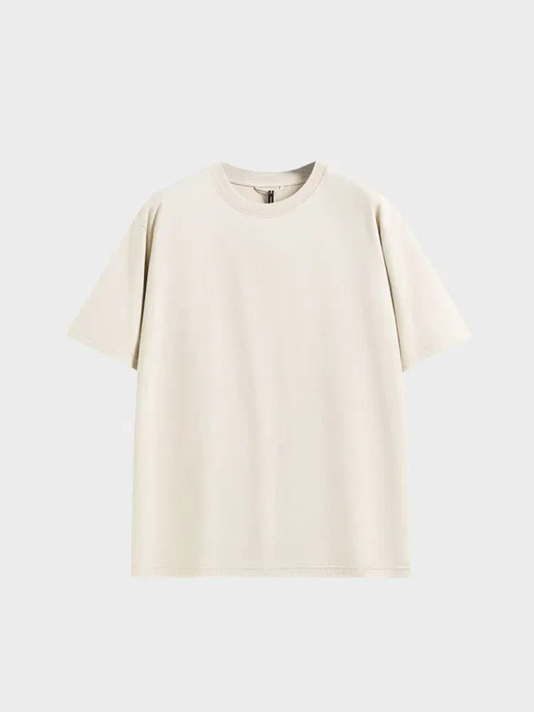 BLACK SHORT-SLEEVED T-SHIRT WITH QUICK-DRY STREETWEAR COMFORT