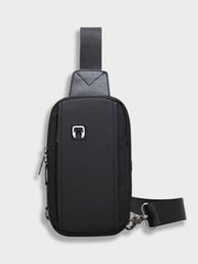 BLACK SLING BAG WITH ADJUSTABLE STRAP - STYLISH CROSSBODY BAG