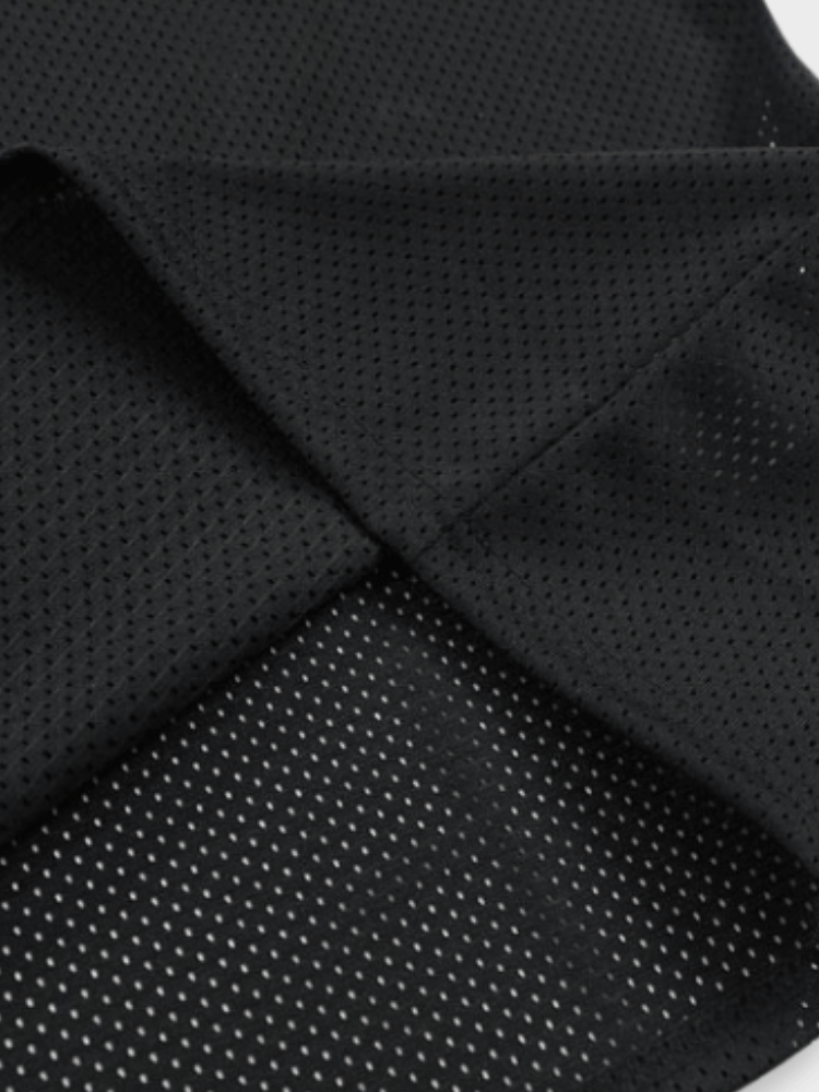 BLACK SOCCER JERSEY WITH STAR ACCENTS - GANYOU VINTAGE FOOTBALL TEE
