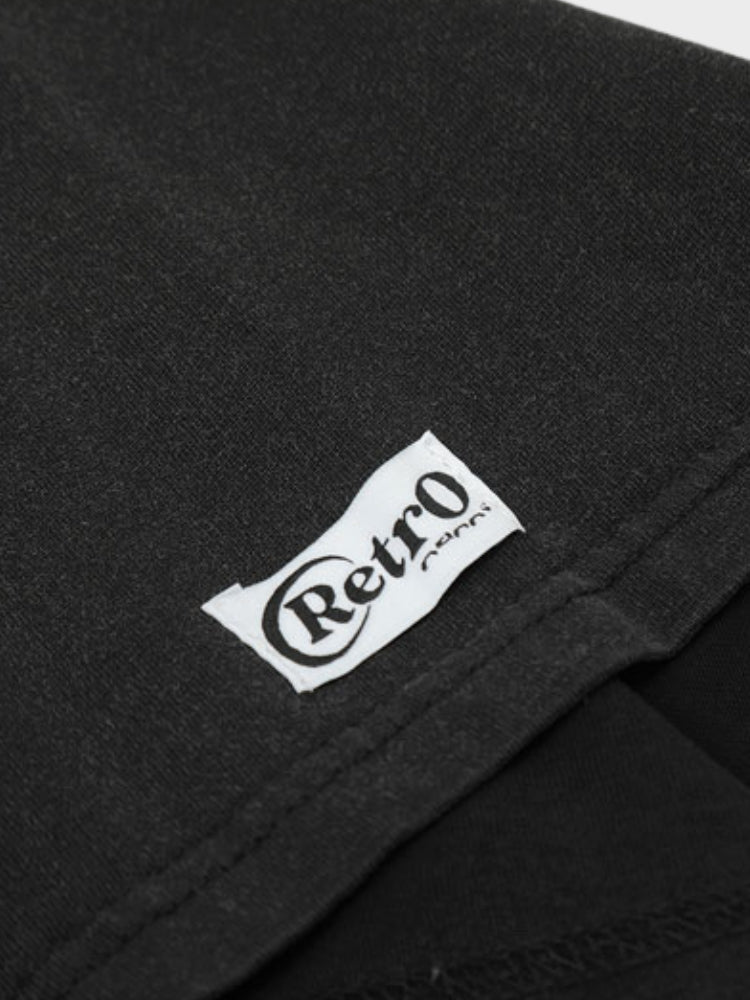 BLACK T-SHIRT WITH BASEBALL GRAPHIC VINTAGE HALL FAME TEE