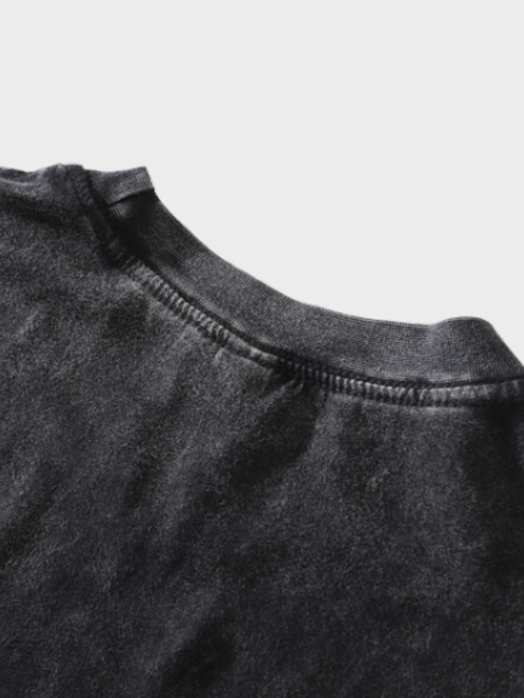 BLACK T-SHIRT WITH MONEY ROLL GRAPHIC - MONEY RULES TEE FOR FINANCE ENTHUSIASTS