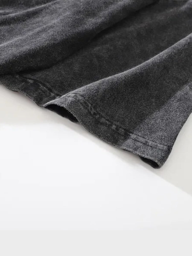 BLACK T-SHIRT WITH TEDDY BEAR GRAPHIC - PERSONAL BOUNDARIES DESIGN