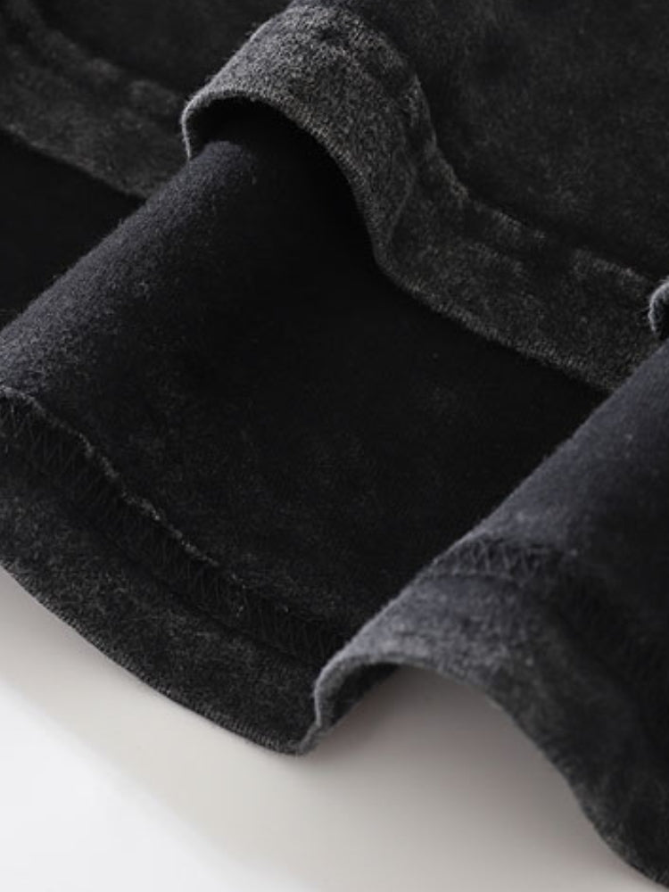 BLACK T-SHIRT WITH TEDDY BEAR GRAPHIC - PERSONAL BOUNDARIES DESIGN