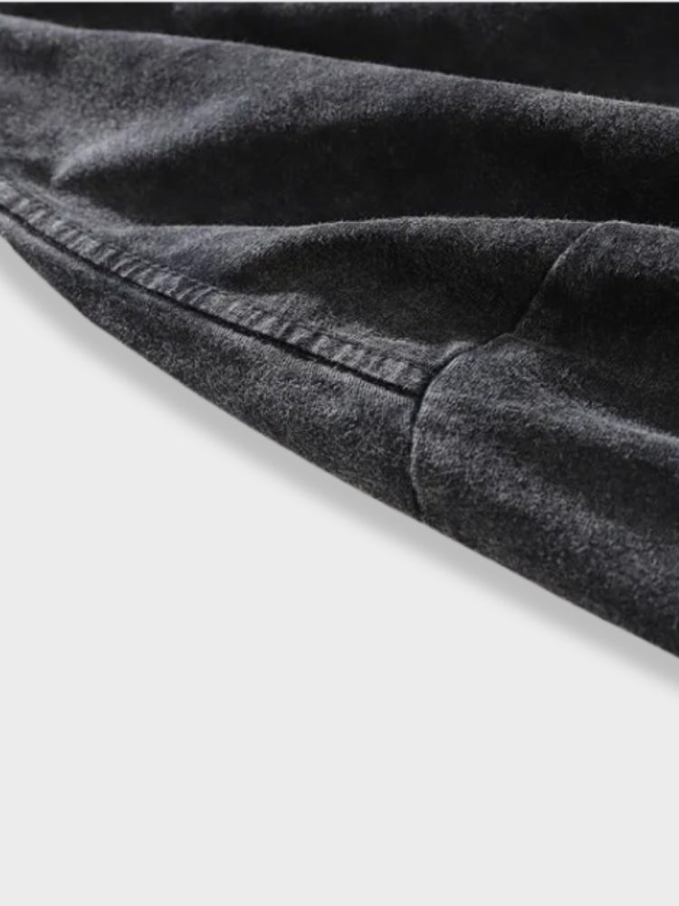 BLACK T-SHIRT WITH TEDDY BEAR GRAPHIC - PERSONAL BOUNDARIES DESIGN