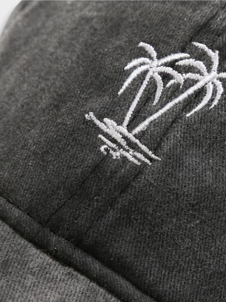 BLUE BASEBALL CAP WITH DOUBLE PALM DESIGN FOR SUPERIOR GRIP