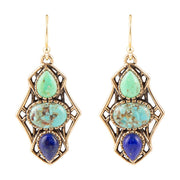 Blue Hues Multi Stone Earring