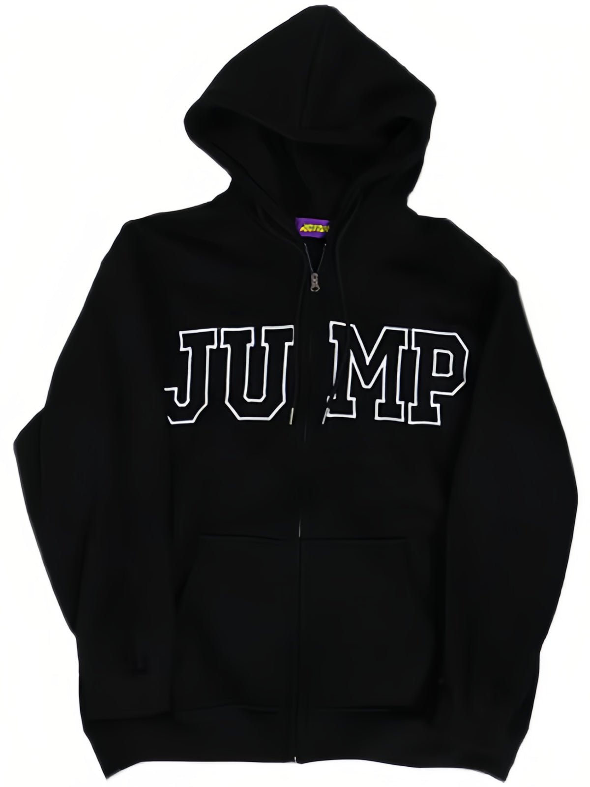 BLUE ZIP-UP HOODIE FOR MEN AND WOMEN, VERSATILE LOOSE HOODED LONG SLEEVE