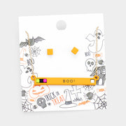 Boo Cube Resin Pendant Necklace
