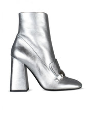 Burberry Women Silver Brabant Boots