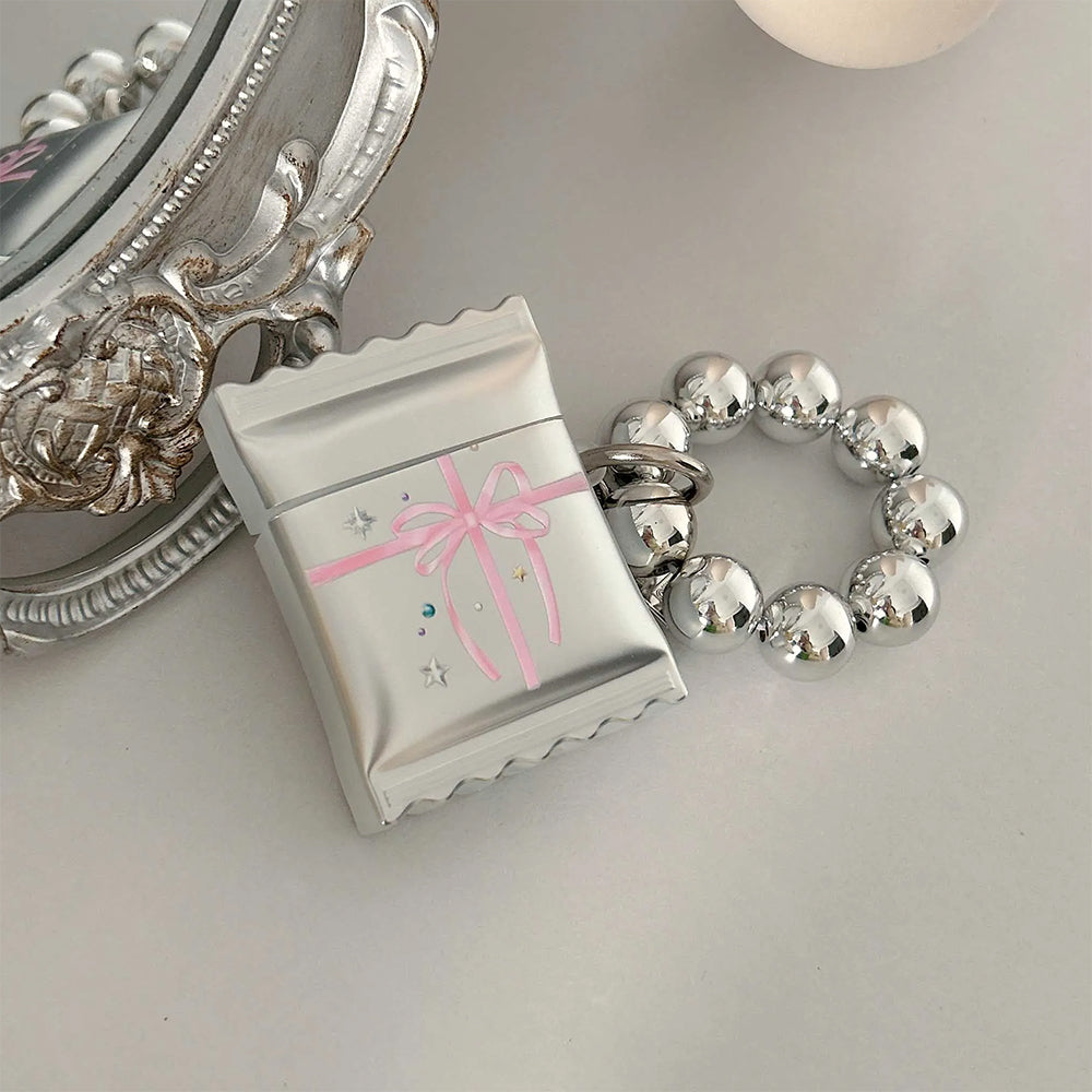 BOW AIRPODS CASE RHINESTONE DIY BEADED BRACELET SET