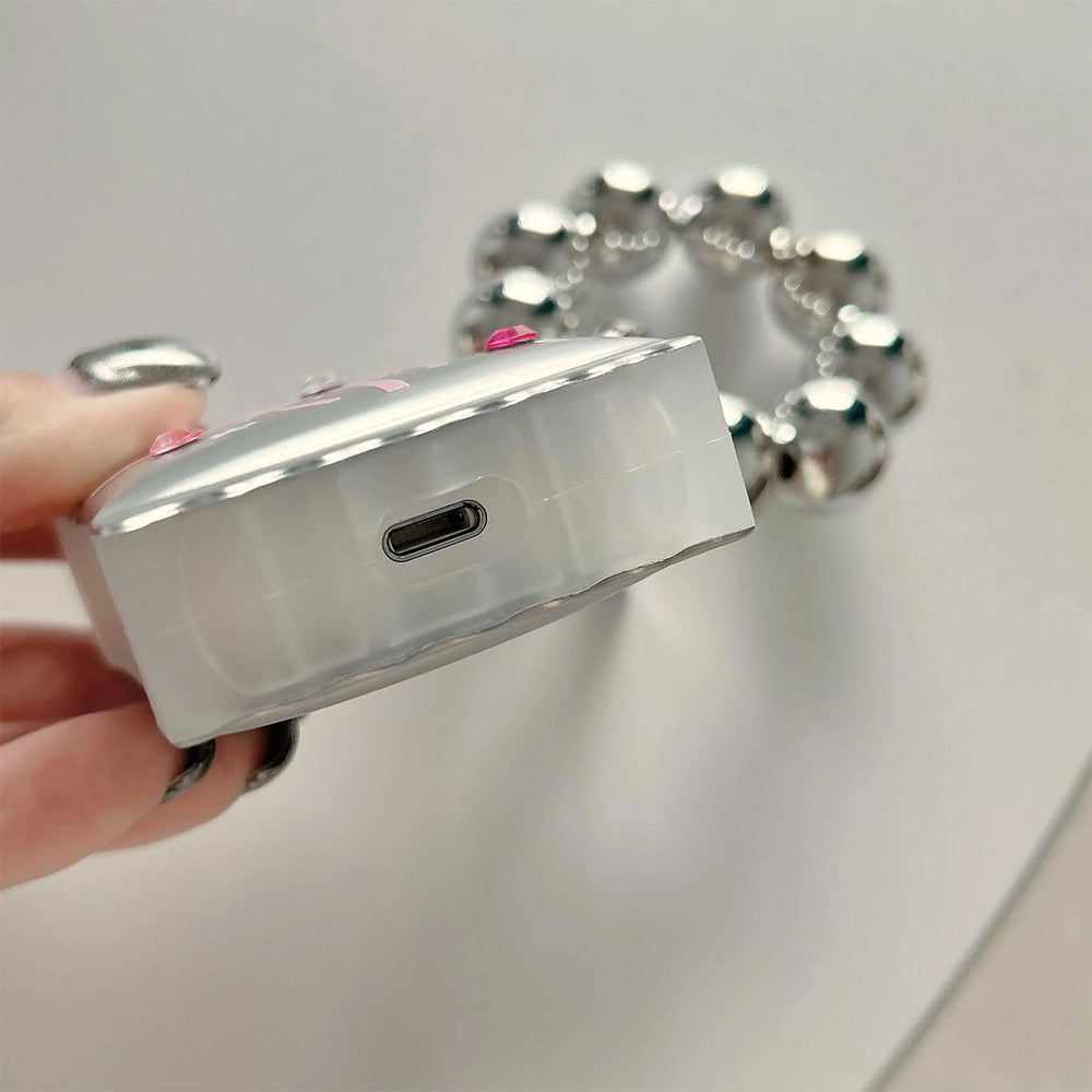 BOW AIRPODS CASE RHINESTONE DIY BEADED BRACELET SET