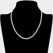 Braided Metal Chain Necklace